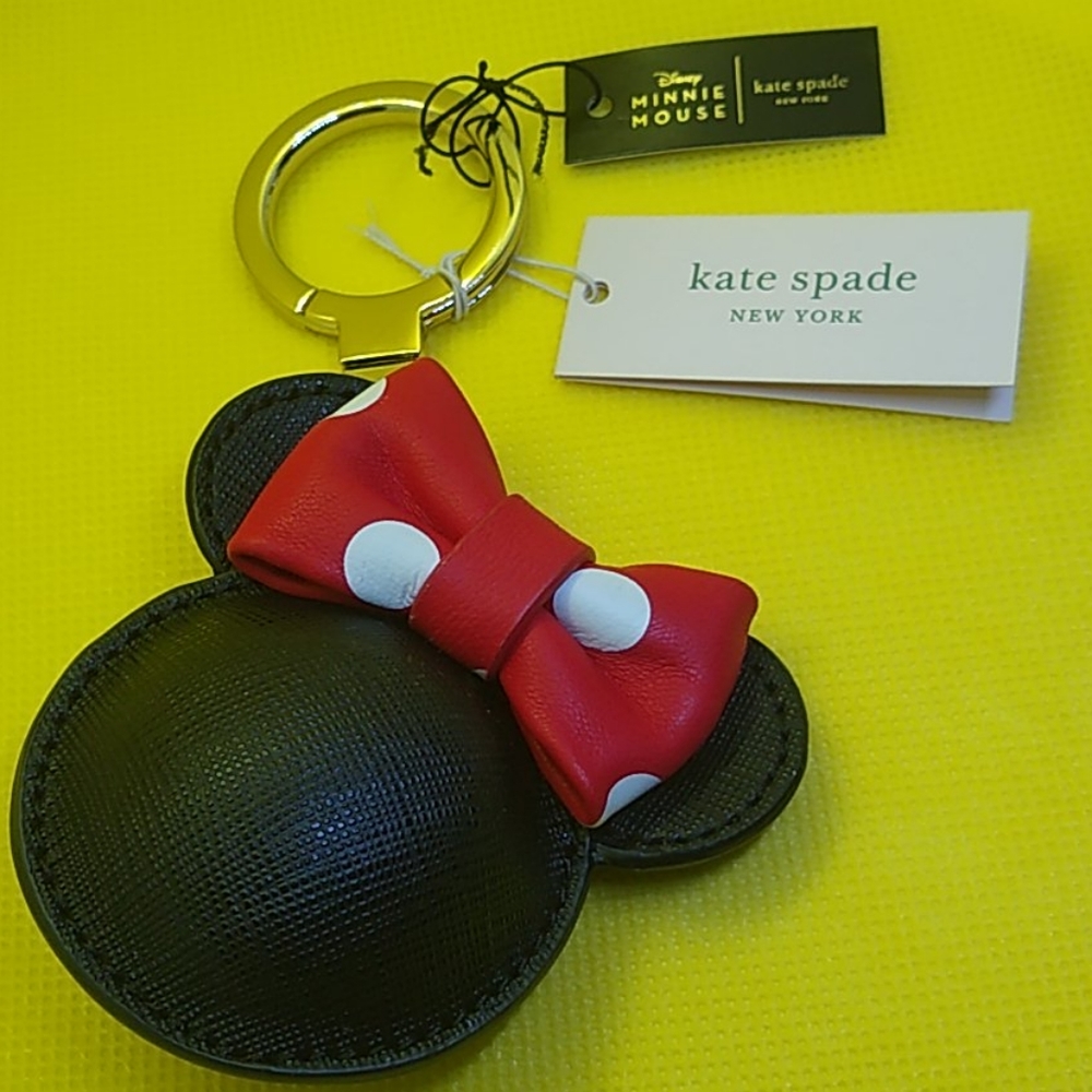 Kate Spade Minnie mouse keychain